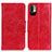 Leather Case Stands Flip Cover Holder M02L for Xiaomi Redmi Note 10 JE 5G Red