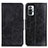 Leather Case Stands Flip Cover Holder M02L for Xiaomi Redmi Note 10 Pro 4G Black