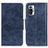 Leather Case Stands Flip Cover Holder M02L for Xiaomi Redmi Note 10 Pro 4G Blue