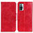 Leather Case Stands Flip Cover Holder M02L for Xiaomi Redmi Note 10 Pro 4G Red