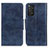 Leather Case Stands Flip Cover Holder M02L for Xiaomi Redmi Note 11 4G (2022) Blue