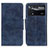 Leather Case Stands Flip Cover Holder M02L for Xiaomi Redmi Note 11E Pro 5G Blue