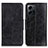 Leather Case Stands Flip Cover Holder M02L for Xiaomi Redmi Note 12 4G Black