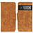 Leather Case Stands Flip Cover Holder M03L for Google Pixel 6 Pro 5G Khaki