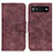 Leather Case Stands Flip Cover Holder M03L for Google Pixel 6a 5G Purple