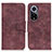 Leather Case Stands Flip Cover Holder M03L for Huawei Honor 50 5G Purple