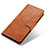 Leather Case Stands Flip Cover Holder M03L for Motorola Moto G Play (2023) Brown