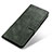 Leather Case Stands Flip Cover Holder M03L for Motorola Moto G Play Gen 2 Green