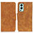 Leather Case Stands Flip Cover Holder M03L for OnePlus Nord 2 5G Khaki