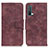 Leather Case Stands Flip Cover Holder M03L for OnePlus Nord CE 5G Purple