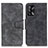 Leather Case Stands Flip Cover Holder M03L for Oppo F19 Black