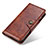 Leather Case Stands Flip Cover Holder M03L for Samsung Galaxy S21 Ultra 5G Light Brown