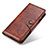 Leather Case Stands Flip Cover Holder M03L for Samsung Galaxy S22 Ultra 5G Light Brown