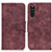 Leather Case Stands Flip Cover Holder M03L for Sony Xperia 10 III SOG04 Purple