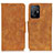 Leather Case Stands Flip Cover Holder M03L for Xiaomi Mi 11T Pro 5G Khaki