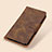 Leather Case Stands Flip Cover Holder M03L for Xiaomi Poco M5S Brown