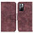 Leather Case Stands Flip Cover Holder M03L for Xiaomi Redmi Note 11 5G Purple