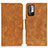 Leather Case Stands Flip Cover Holder M03L for Xiaomi Redmi Note 11 SE 5G Khaki