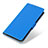 Leather Case Stands Flip Cover Holder M04L for Motorola Moto G Play Gen 2 Blue