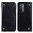 Leather Case Stands Flip Cover Holder M04L for Oppo A93 5G Black