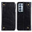 Leather Case Stands Flip Cover Holder M04L for Oppo Reno6 Pro+ Plus 5G Black