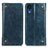 Leather Case Stands Flip Cover Holder M04L for Samsung Galaxy A03 Core Blue