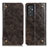Leather Case Stands Flip Cover Holder M04L for Samsung Galaxy A15 4G Bronze