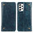 Leather Case Stands Flip Cover Holder M04L for Samsung Galaxy A53 5G Blue