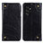 Leather Case Stands Flip Cover Holder M04L for Samsung Galaxy S21 Ultra 5G Black