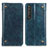 Leather Case Stands Flip Cover Holder M04L for Sony Xperia 1 III Blue