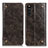 Leather Case Stands Flip Cover Holder M04L for Sony Xperia 10 III SO-52B Bronze