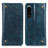 Leather Case Stands Flip Cover Holder M04L for Sony Xperia 5 III SO-53B Blue