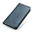 Leather Case Stands Flip Cover Holder M04L for Xiaomi Poco M3 Blue