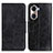 Leather Case Stands Flip Cover Holder M05L for Huawei Honor 60 5G Black