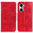 Leather Case Stands Flip Cover Holder M05L for Huawei Honor 60 5G Red