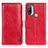 Leather Case Stands Flip Cover Holder M05L for Motorola Moto E20 Red