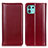 Leather Case Stands Flip Cover Holder M05L for Motorola Moto Edge 20 Lite 5G Red