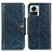 Leather Case Stands Flip Cover Holder M05L for Motorola Moto Edge 30 Ultra 5G Blue