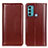 Leather Case Stands Flip Cover Holder M05L for Motorola Moto G40 Fusion