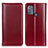 Leather Case Stands Flip Cover Holder M05L for Motorola Moto G50 Red