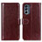 Leather Case Stands Flip Cover Holder M05L for Motorola Moto G62 5G