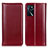 Leather Case Stands Flip Cover Holder M05L for Oppo A16s Red