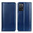 Leather Case Stands Flip Cover Holder M05L for Oppo A53s 5G Blue