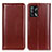 Leather Case Stands Flip Cover Holder M05L for Oppo A74 4G Brown