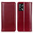 Leather Case Stands Flip Cover Holder M05L for Oppo A74 4G Red