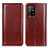 Leather Case Stands Flip Cover Holder M05L for Oppo A94 5G Brown