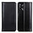 Leather Case Stands Flip Cover Holder M05L for Oppo F19s Black
