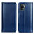 Leather Case Stands Flip Cover Holder M05L for Oppo Reno5 F Blue