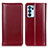 Leather Case Stands Flip Cover Holder M05L for Oppo Reno6 Pro 5G India Red