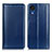 Leather Case Stands Flip Cover Holder M05L for Samsung Galaxy A03 Core Blue